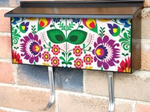 Traditional Polish Folklore Design #2 Townhouse Mailbox Cover