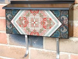 Indian Paisley Folklore Design #3 Townhouse Mailbox Cover