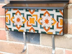 Cute Bohemian Folk Pattern #2 Townhouse Mailbox Cover