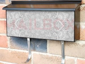 Grey Mandala Design Townhouse Mailbox Cover