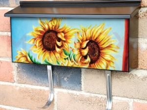 Sunflowers in a Vase Townhouse Mailbox Cover