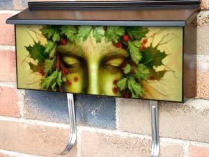 Pagan Christmas Design Townhouse Mailbox Cover