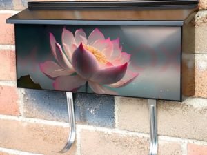 Delicate Water Lily Townhouse Mailbox Cover