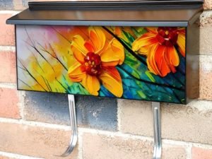 Flowers in the Sunset Townhouse Mailbox Cover
