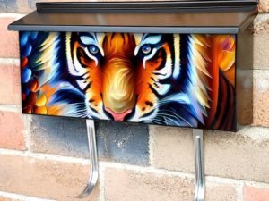 Beautiful Majestic Tiger Townhouse Mailbox Cover