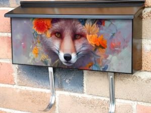 Beautiful Flower Fox Townhouse Mailbox Cover