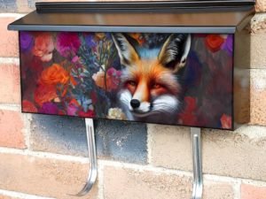 Beautiful Flower Fox #2 Townhouse Mailbox Cover