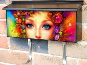 Lady of Flowers #2 Townhouse Mailbox Cover