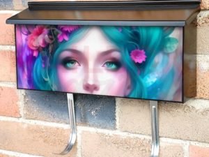 Lady of Flowers #5 Townhouse Mailbox Cover