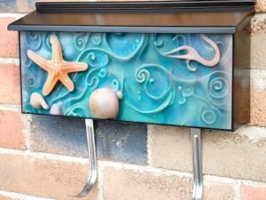 Seashells and Starfish Townhouse Mailbox Cover