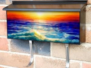 Sunset on the Beach Townhouse Mailbox Cover