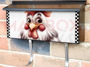 Cute Funny Rooster Townhouse Mailbox Cover