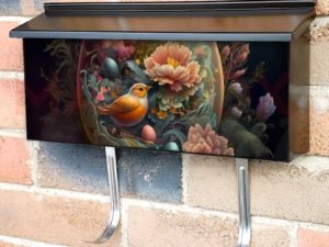 Painted Easter Eggs and Flowers #6 Townhouse Mailbox Cover