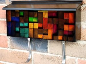 Colorful Wood Blocks #2 Townhouse Mailbox Cover
