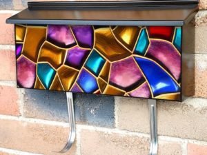 Beautiful Mosaic Pattern #2 Townhouse Mailbox Cover