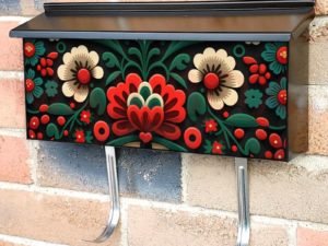Polish Folklore Design #5 Townhouse Mailbox Cover