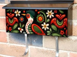 Polish Folklore Design #9 Townhouse Mailbox Cover