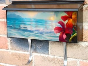Tropical Summer Paradise #2 Townhouse Mailbox Cover