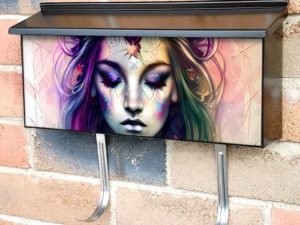 Beautiful Unicorn Fairy Townhouse Mailbox Cover