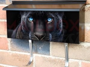 Majestic Black Panther Townhouse Mailbox Cover