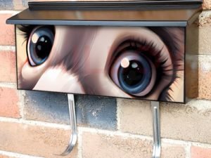 Blue Eyed Donkey Townhouse Mailbox Cover