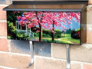 Oriental Spring Garden Townhouse Mailbox Cover