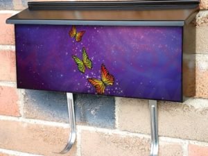 Butterfly Nebula Townhouse Mailbox Cover