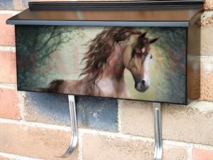 Beautiful Winter Horse #3 Townhouse Mailbox Cover