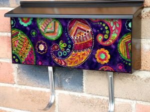 Beautiful Paisley Design #2 Townhouse Mailbox Cover