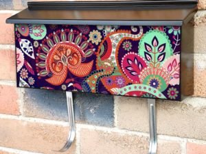 Beautiful Paisley Design #10 Townhouse Mailbox Cover