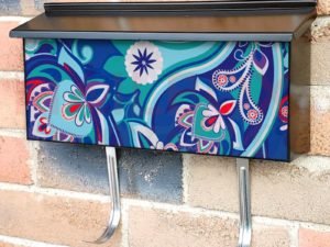 Beautiful Paisley Design #11 Townhouse Mailbox Cover