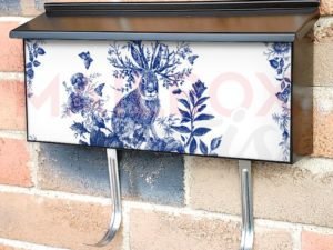 Folklore Fairytale with a Jackalope Townhouse Mailbox Cover