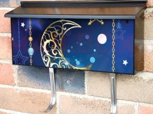 Bohemian Moon and Stars Townhouse Mailbox Cover