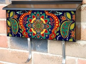Beautiful Bohemian Mandala #7 Townhouse Mailbox Cover