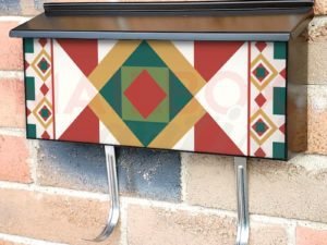 Farmhouse Quilt Design #5 Townhouse Mailbox Cover