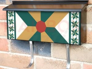 Farmhouse Quilt Design #4 Townhouse Mailbox Cover