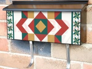 Farmhouse Quilt Design #3 Townhouse Mailbox Cover
