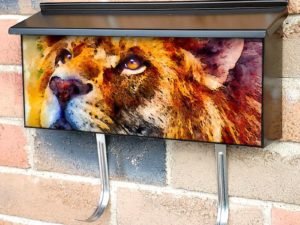 Beautiful Lion Face Townhouse Mailbox Cover