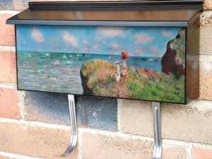 Cliff Walk at Pourville by Claude Monet Townhouse Mailbox Cover