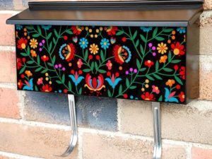 Eastern European Folklore Flowers Townhouse Mailbox Cover