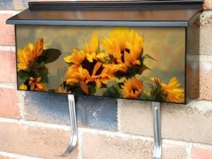 Sunset Sunflowers  Townhouse Mailbox Cover