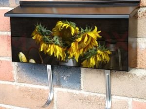 Still Life with Sunflowers #1 Townhouse Mailbox Cover