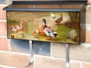 Ducks by Stream Townhouse Mailbox Cover
