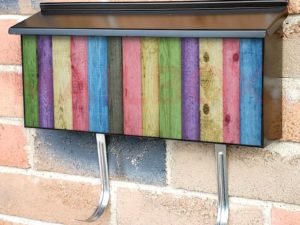 Colorful Wood Design #3 Townhouse Mailbox Cover