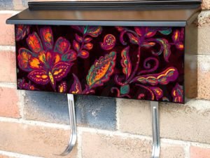 Beautiful Paisley Design #8 Townhouse Mailbox Cover
