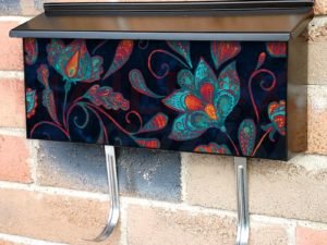 Beautiful Paisley Design #9 Townhouse Mailbox Cover