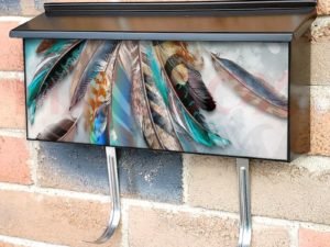 Beautiful Feathers Townhouse Mailbox Cover