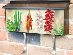 Mediterranean Kitchen Design Townhouse Mailbox Cover
