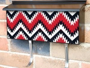 Aztec Folk Pattern #2 Townhouse Mailbox Cover