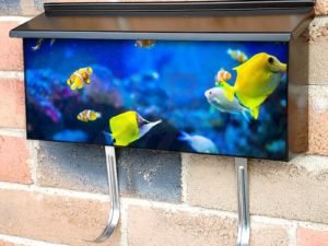 Colorful Fish Underwater Townhouse Mailbox Cover